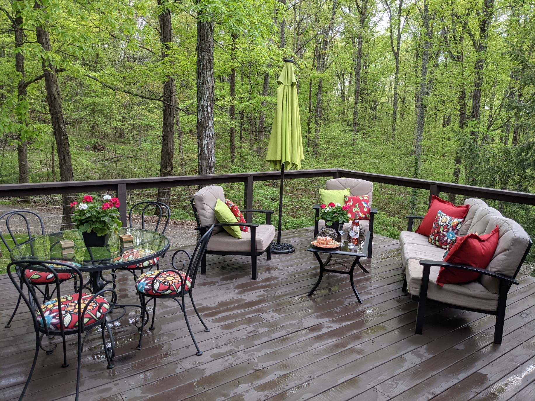 5534 Hickory Ridge Road Lebanon, TN 37090 - Photo 19 of 50 an outdoor sitting area with furniture and wooden floor