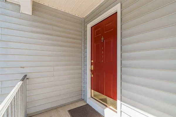 a view of front door