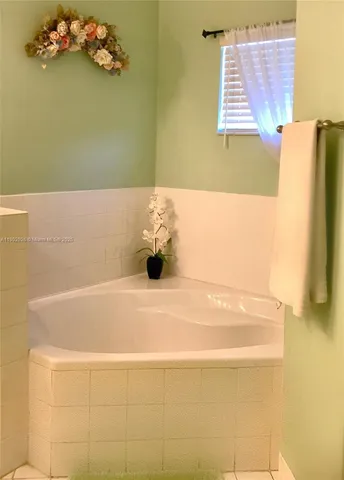 a close up of a bathtub