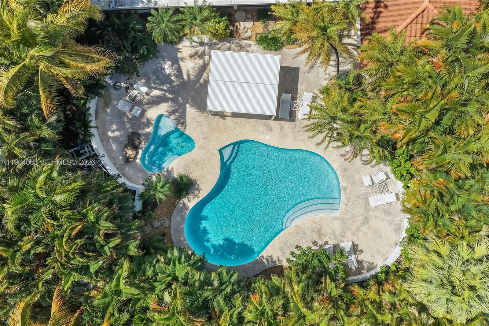 278 South Island Road Golden Beach, FL 33160 - Photo 5 of 57 an aerial view of a swimming pool