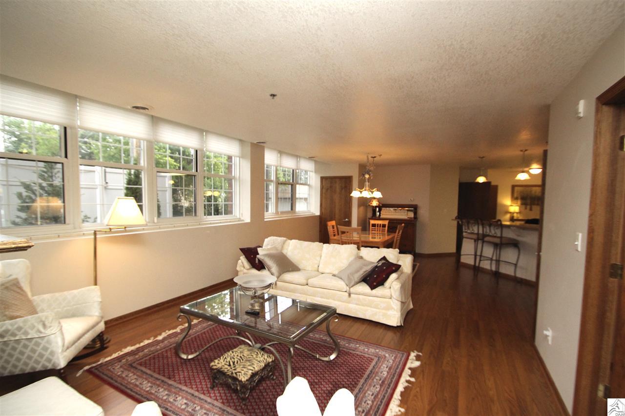 Living room and lots of windows