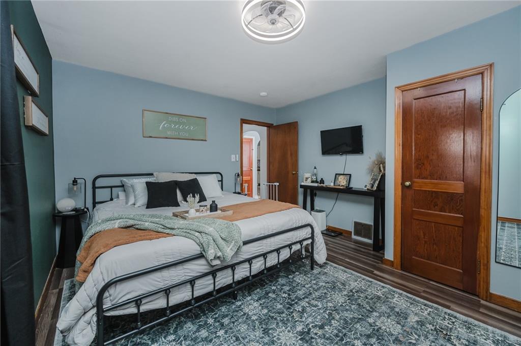 426 Grant Street Indiana, PA 15701 - Photo 13 of 33 a bedroom with bed and a tv