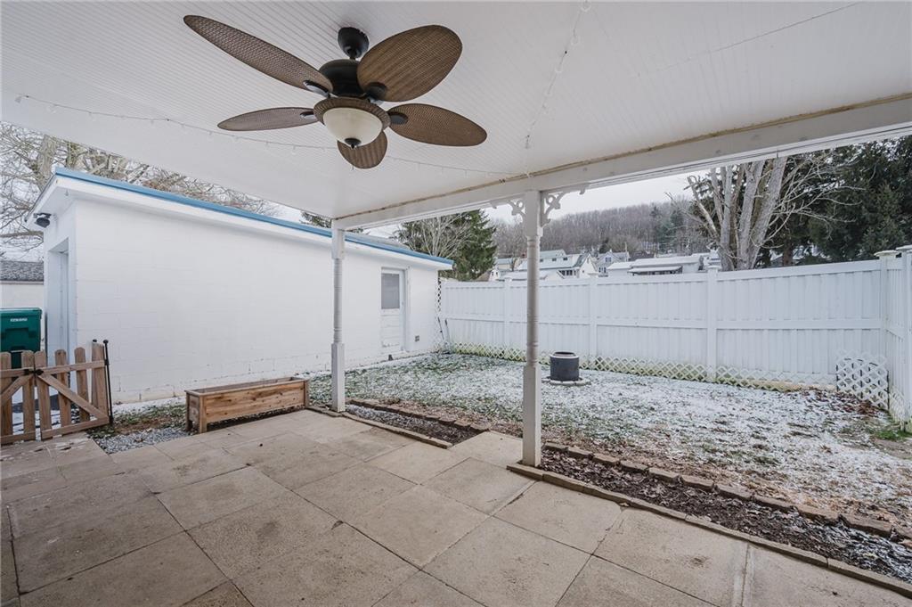 426 Grant Street Indiana, PA 15701 - Photo 26 of 33 a view of a room with wooden floor and ceiling fan