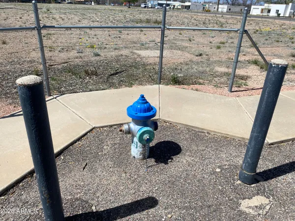 an aerial view of a entryway