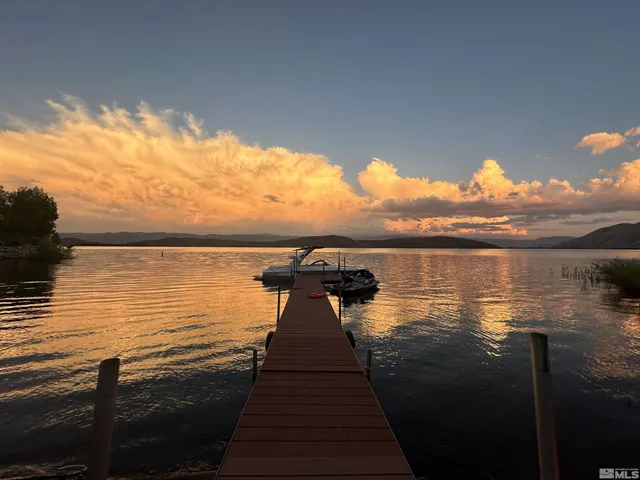 a view of a lake with a ocean view