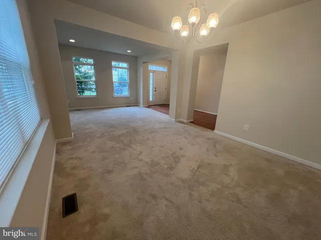 a view of livingroom and window