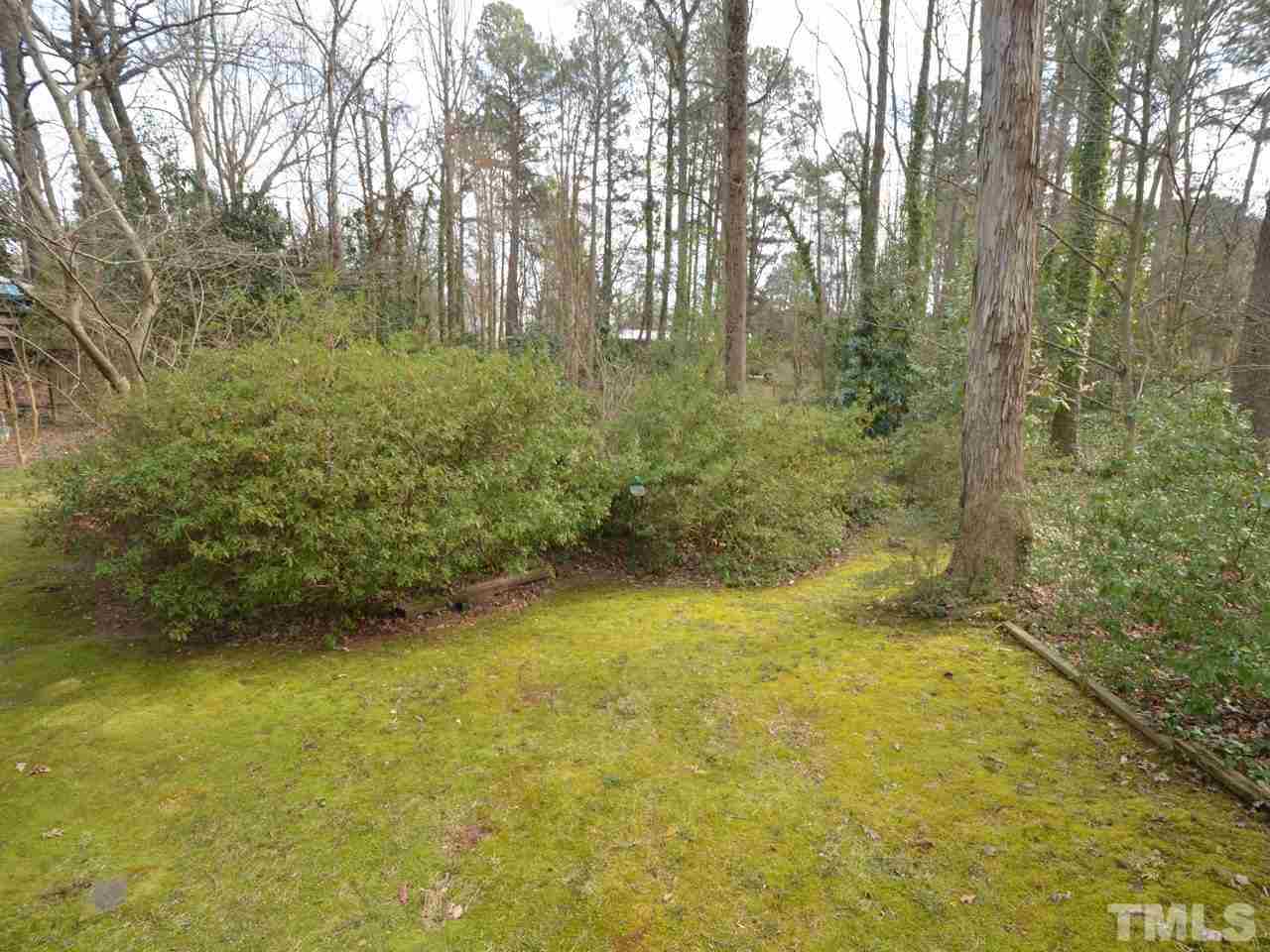 2812 Old Orchard Road Raleigh, NC 27607 - Photo 23 of 25 a view of a yard with trees in it