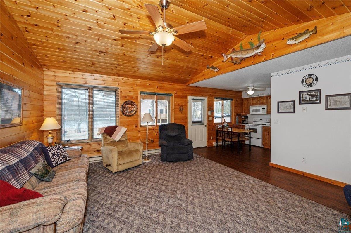 2520 Bony Lake Road Barnes, WI 54873 - Photo 25 of 44 Tounge & groove - ceiling fan