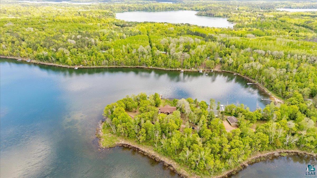 2520 Bony Lake Road Barnes, WI 54873 - Photo 3 of 44 Aerial view with a water view