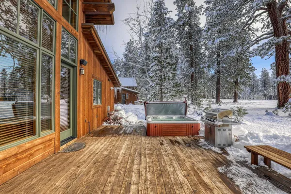 a outdoor view with patio