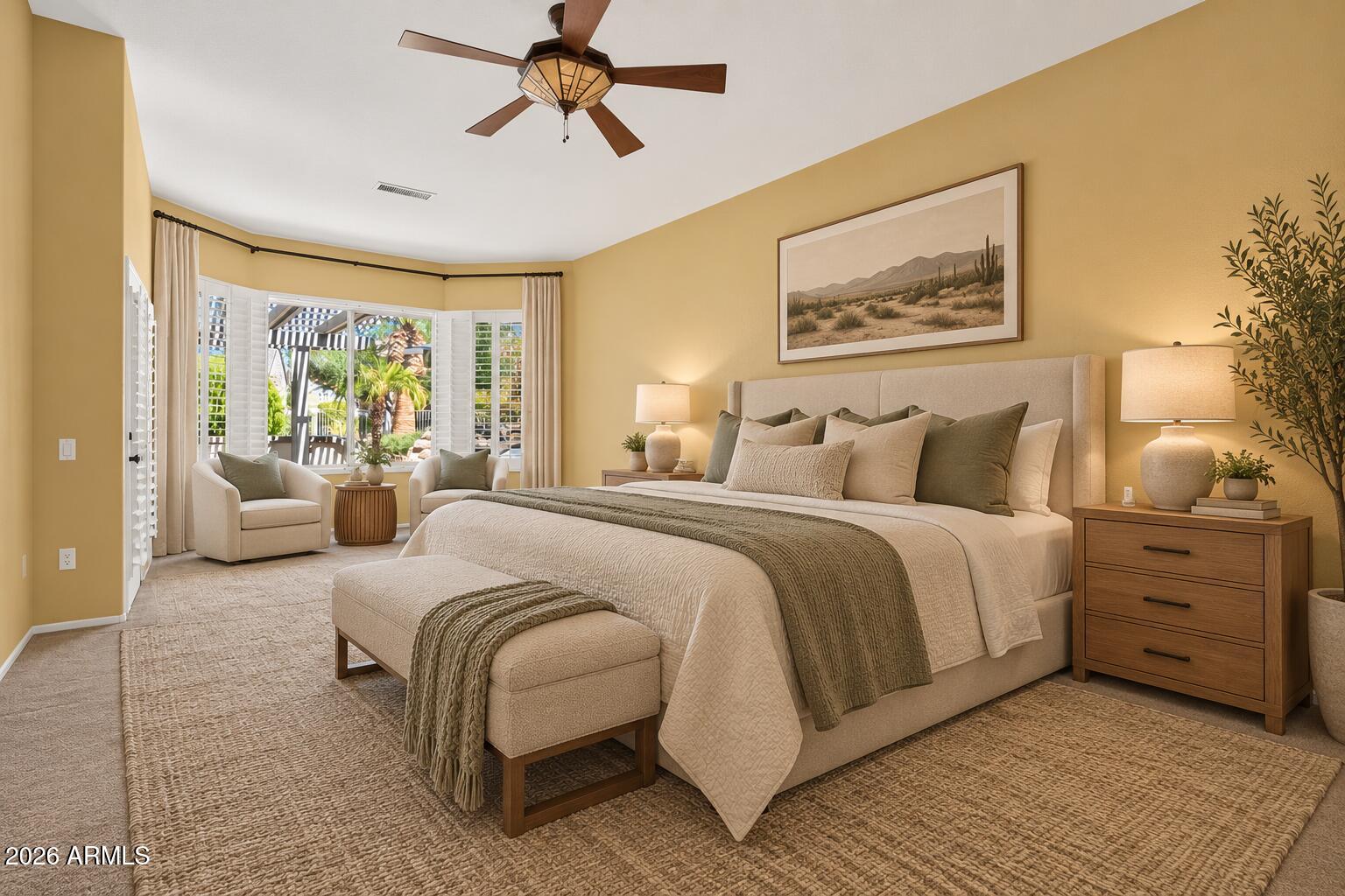 15756 West Spring Tree Way Surprise, AZ 85374 - Photo 26 of 75 AI Staged Primary Bedroom 2