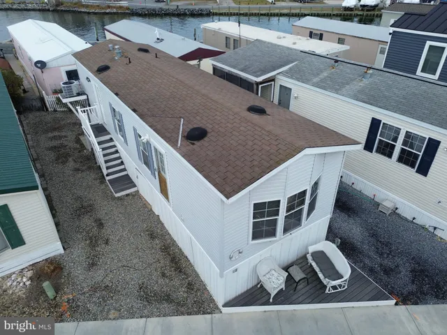 an aerial view of a house with balcony