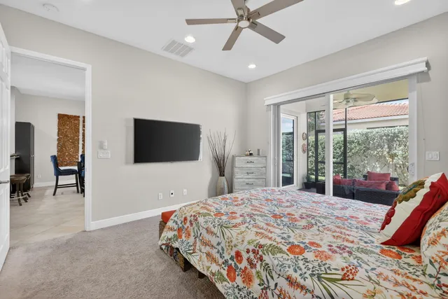 a bathroom with a sink vanity and a mirror