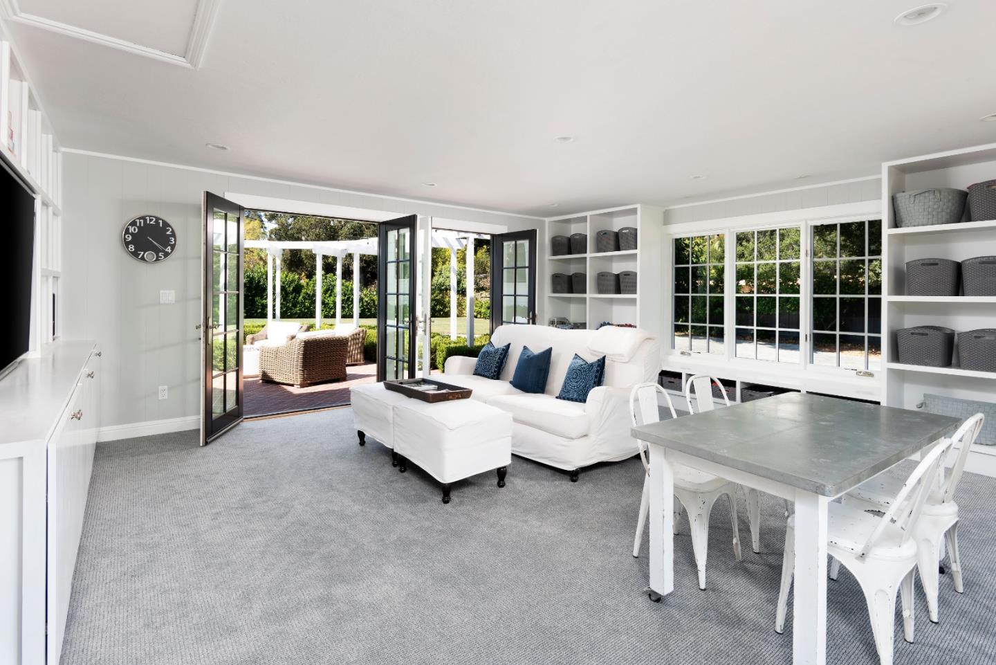 32 Encina Avenue Atherton, CA 94027 - Photo 7 of 17 a living room with furniture and large windows