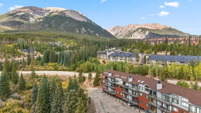 a view of a lake with a mountain
