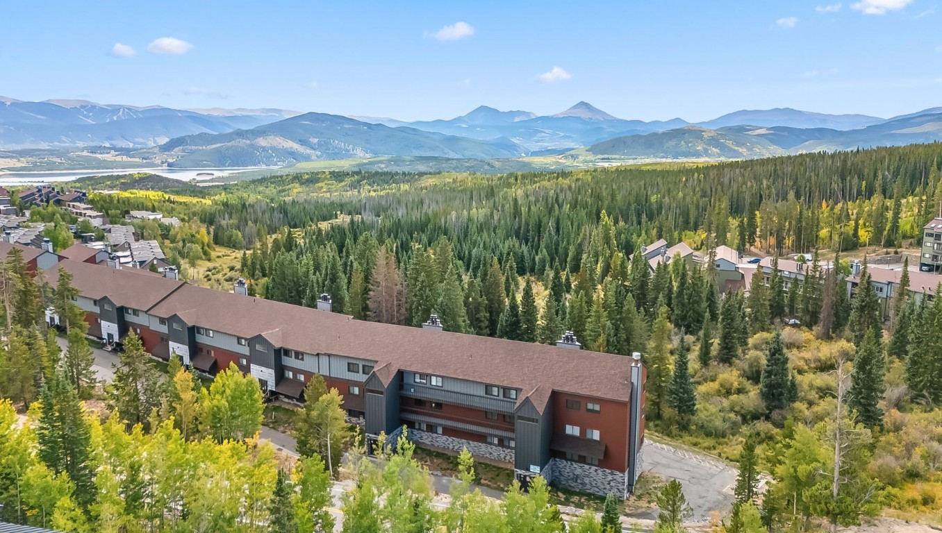 9849 Ryan Gulch Road, Unit 203 Silverthorne, CO 80498 - Photo 3 of 35 a view of a lake with a mountain in the background