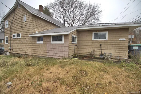 a backyard of a house