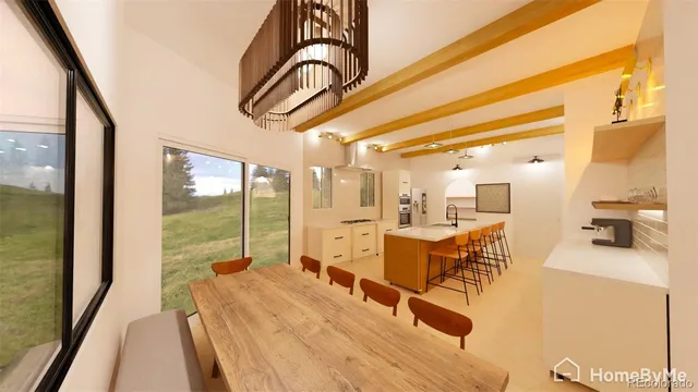 a very nice looking room with a large window