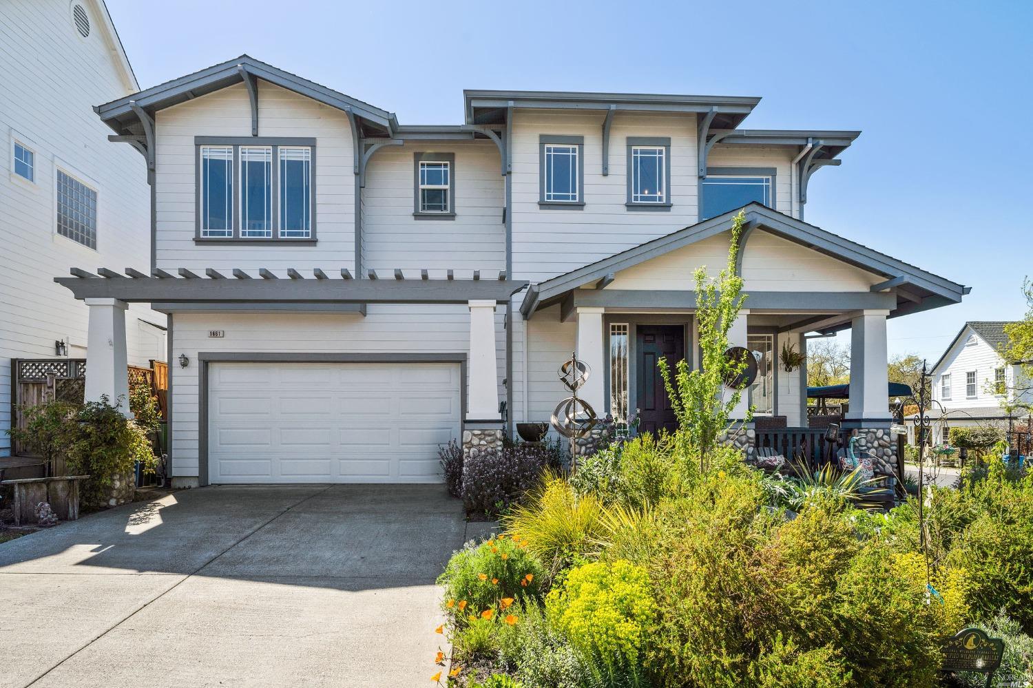 a view of a house with patio