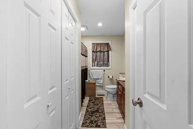 a bathroom with a sink and a toilet