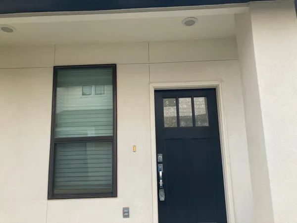 a view of front door of a house