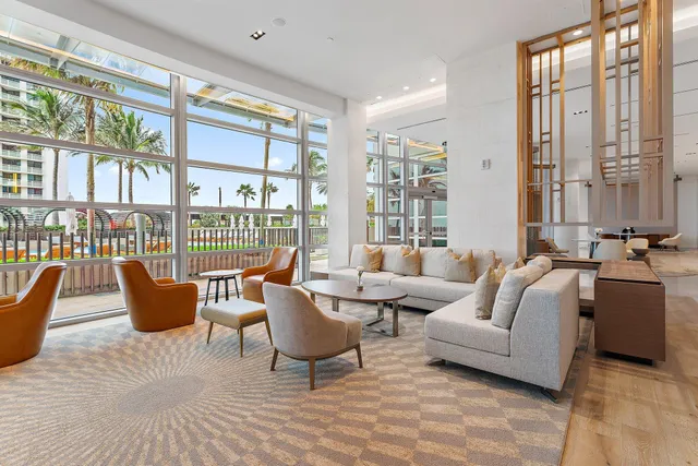 a outdoor view with a sitting space