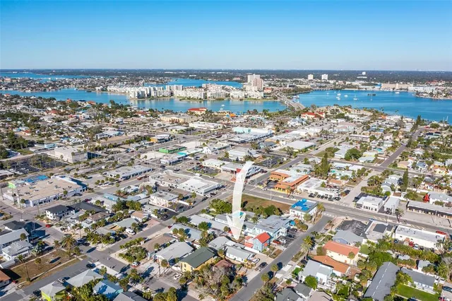an aerial view of a city
