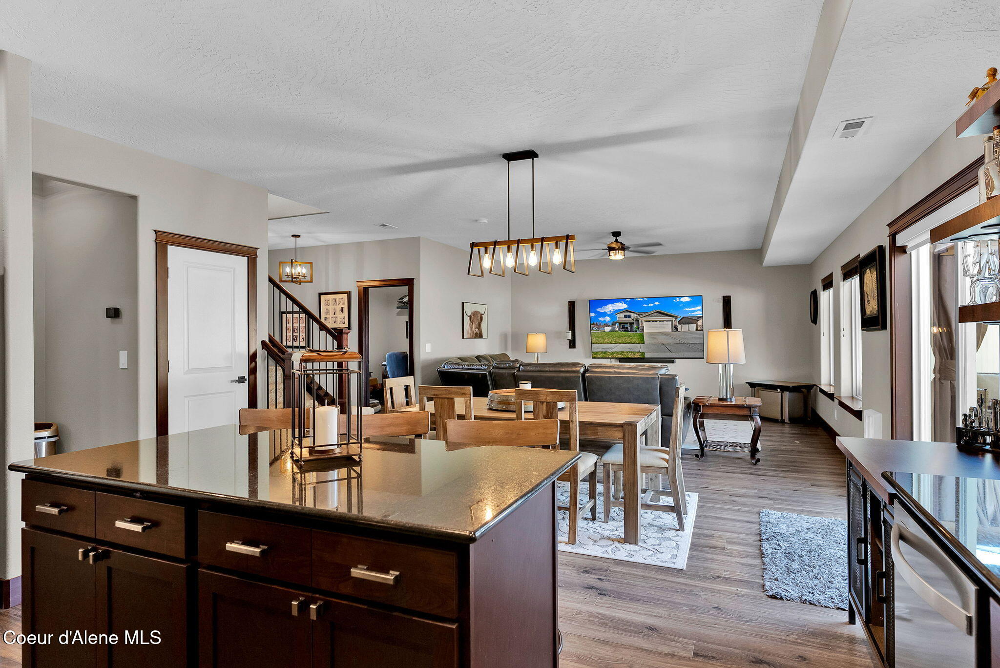 3343 West Apricot Road Coeur D'Alene, ID 83815 - Photo 9 of 48 Kitchen Island and dining