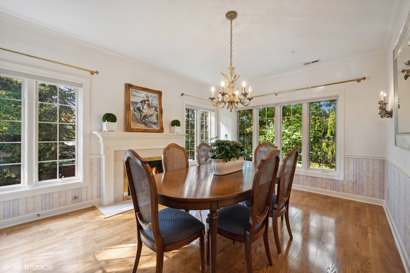 223 Regent Wood Road Northfield, IL 60093 - Photo 10 of 21 a view of a dining room with furniture window and outside view