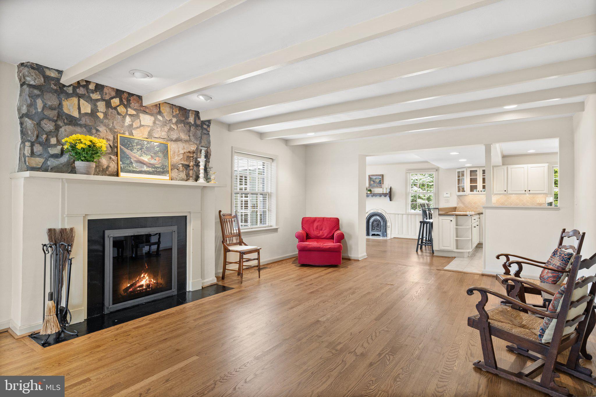 17970 Raven Rocks Road Bluemont, VA 20135 - Photo 25 of 78 a living room with furniture and a fireplace