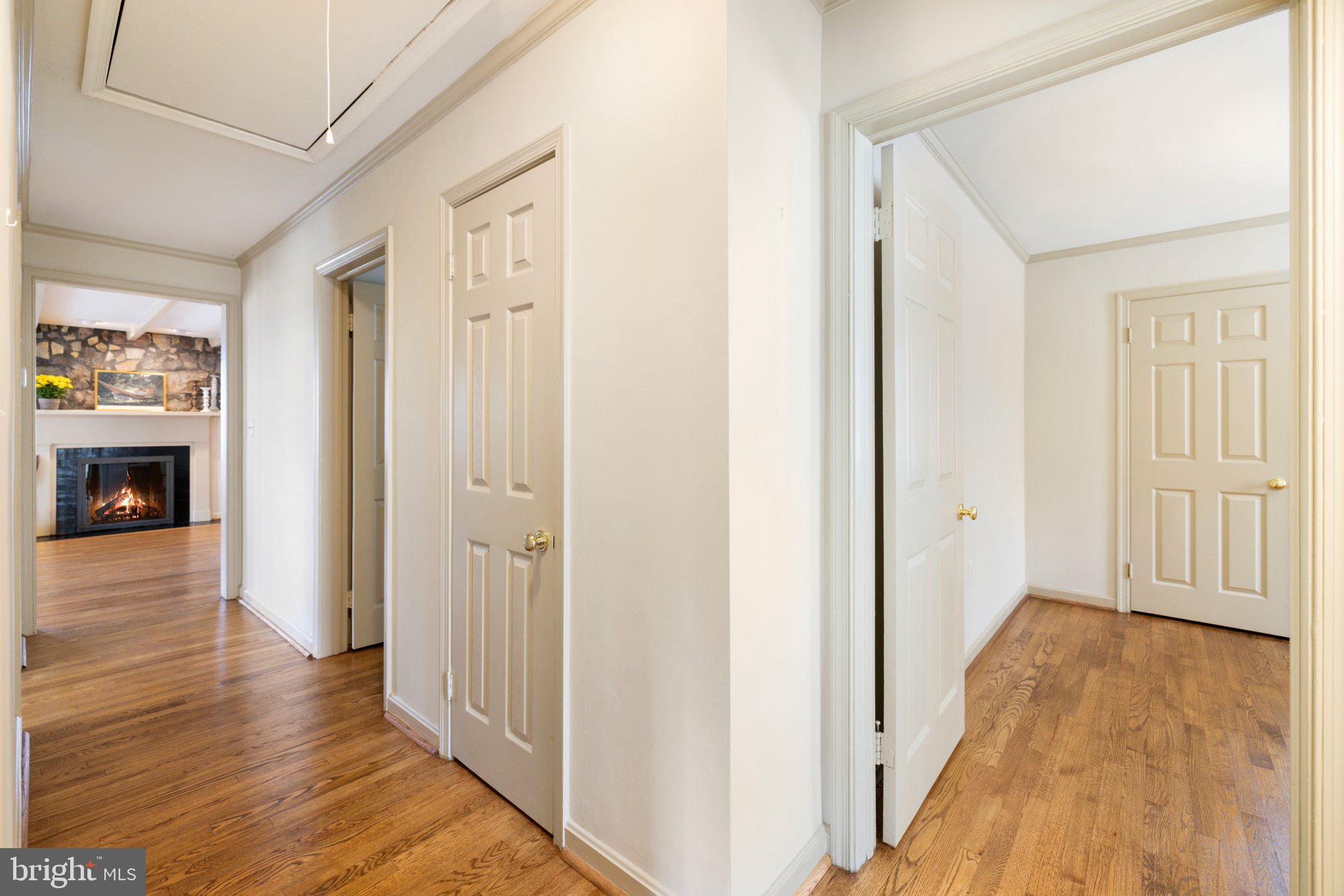 17970 Raven Rocks Road Bluemont, VA 20135 - Photo 33 of 78 a view of a hallway with wooden floor and staircase
