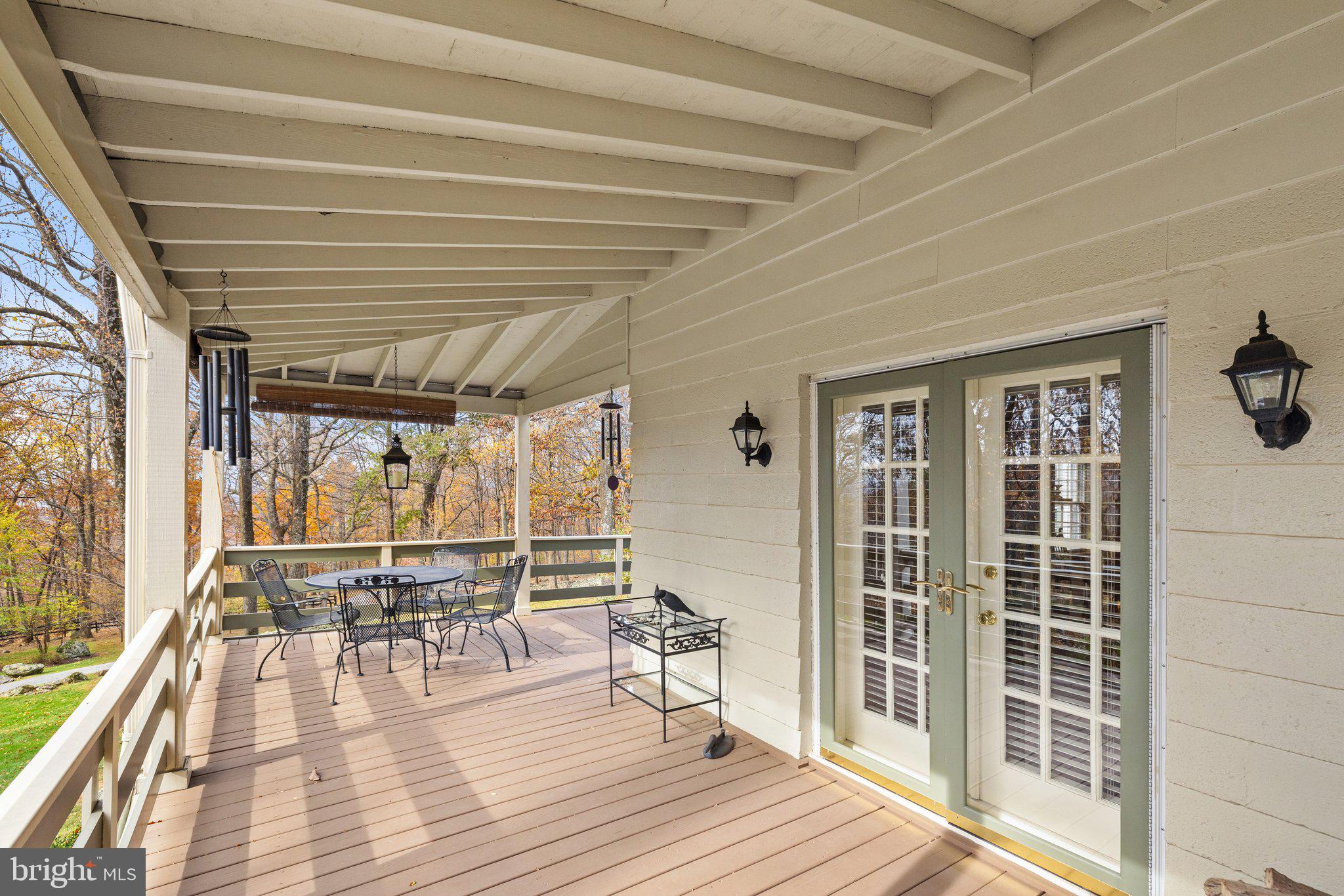17970 Raven Rocks Road Bluemont, VA 20135 - Photo 37 of 78 View of Porch French Doors to Living Room