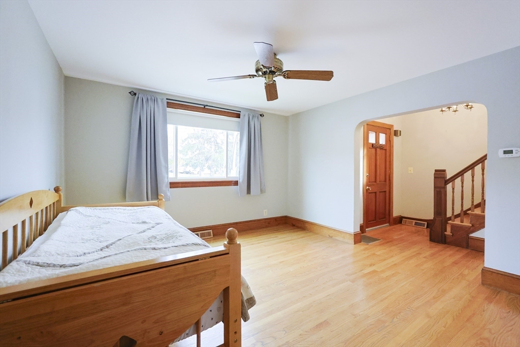 580 2nd Street Everett, MA 02149 - Photo 8 of 29 a view of livingroom with hardwood floor and a ceiling fan