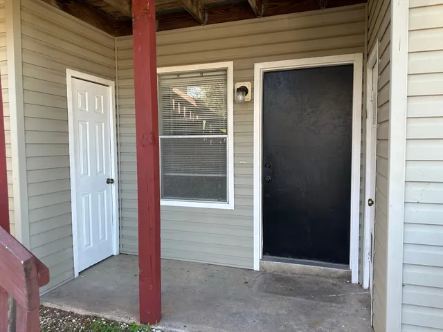 a view of front door