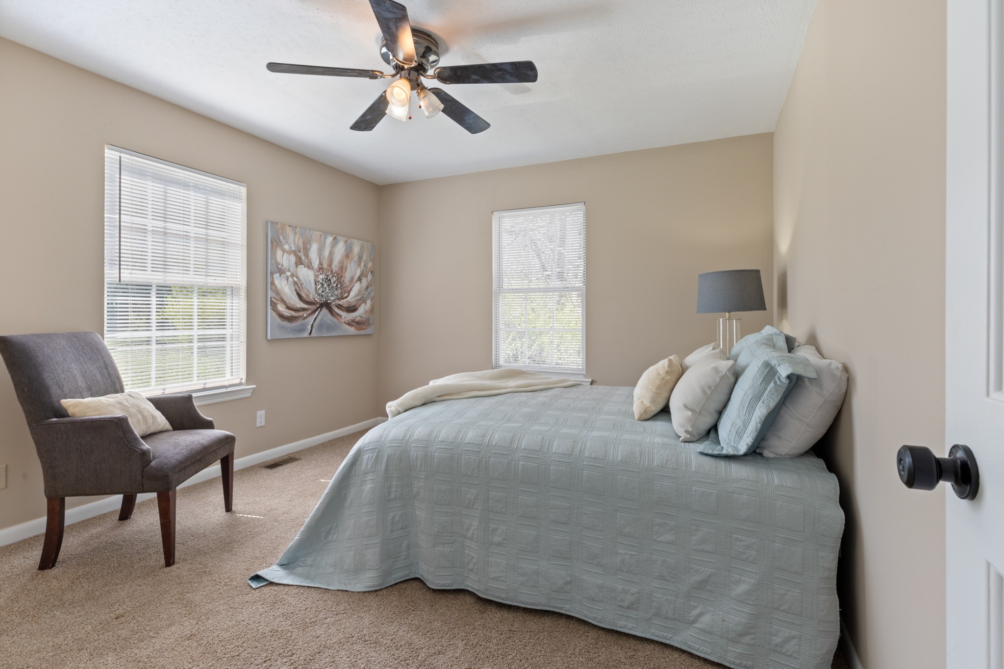 108 Aaron Drive Burns, TN 37029 - Photo 23 of 31 a bedroom with a bed and wooden floor
