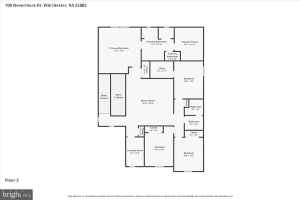 $695,000 | 108 Nevermore Drive, Winchester, VA 22602