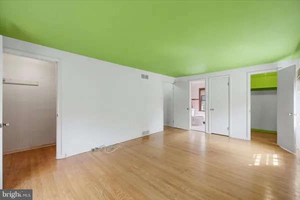 wooden floor in a room