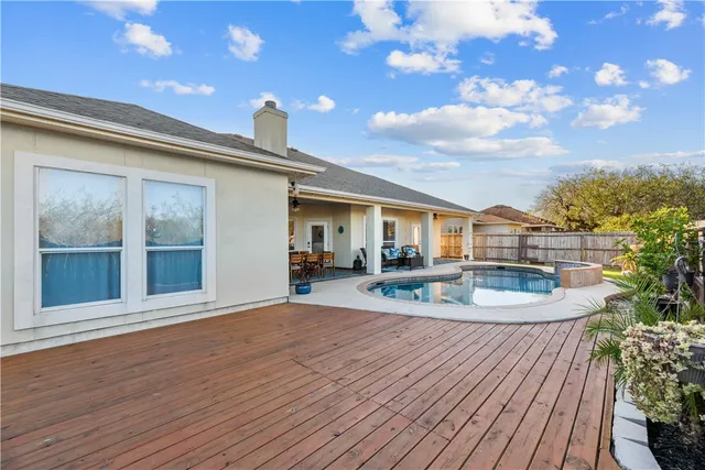 a view of a house with a patio