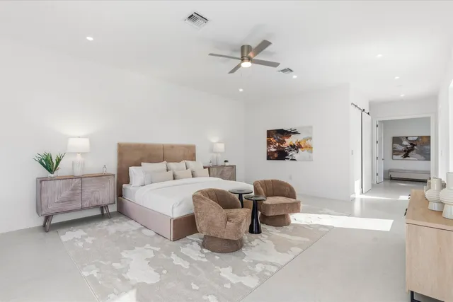 a view of a garden with trees