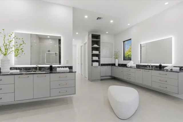 a view of swimming pool with garden