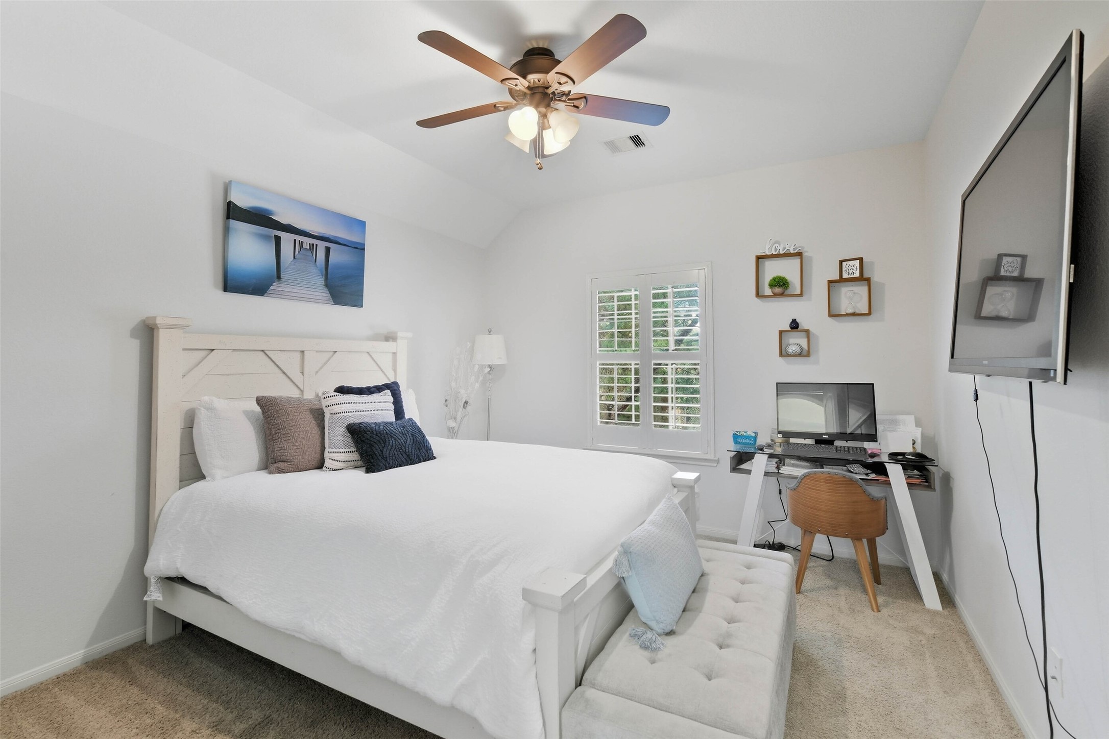 17611 Fossil Ridge Lane Humble, TX 77346 - Photo 31 of 36 a bedroom with a bed and furniture