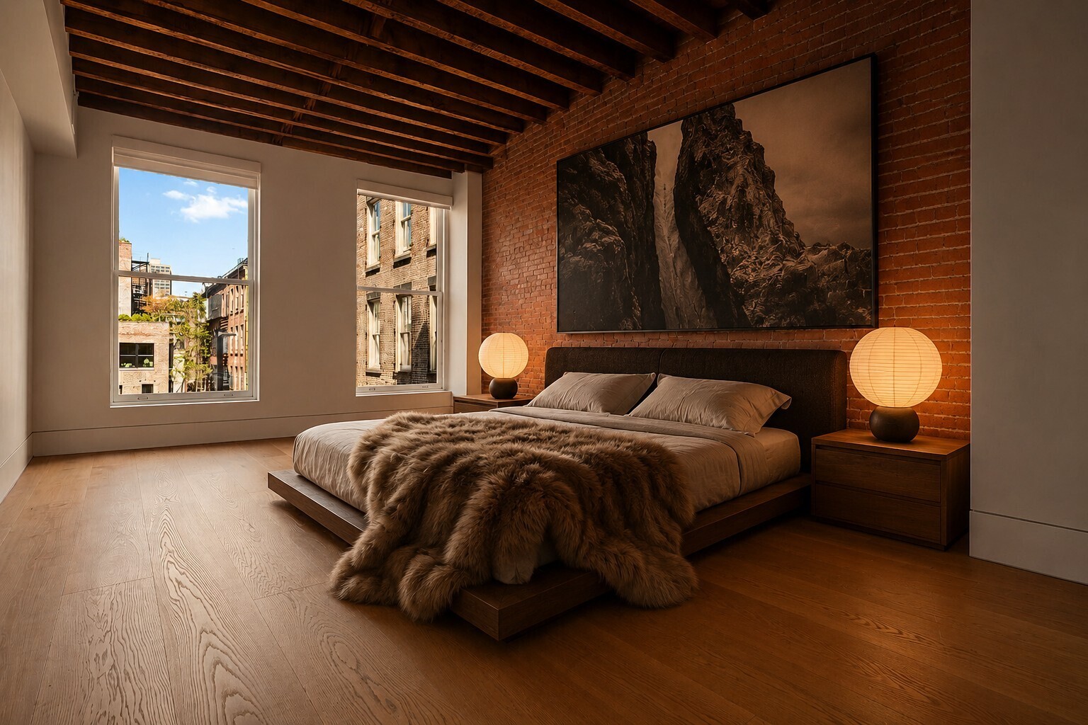 62 Wooster Street, Unit 4 Manhattan, NY 10010 - Photo 8 of 13 a spacious bedroom with a bed and window