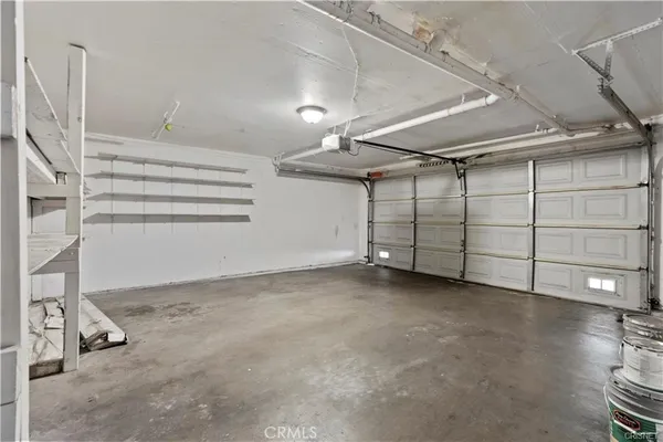 a view of a garage