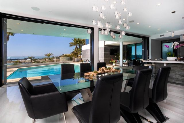 a front view of a building with a street