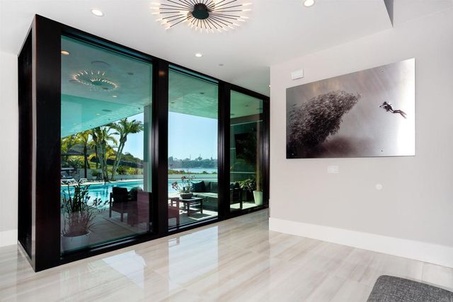 a view of a table and chairs in patio