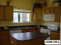 9127 Washam Potts Road, Unit 9127 Cornelius, NC 28031 - Photo 3 of 8 a kitchen with granite countertop a sink and a stove