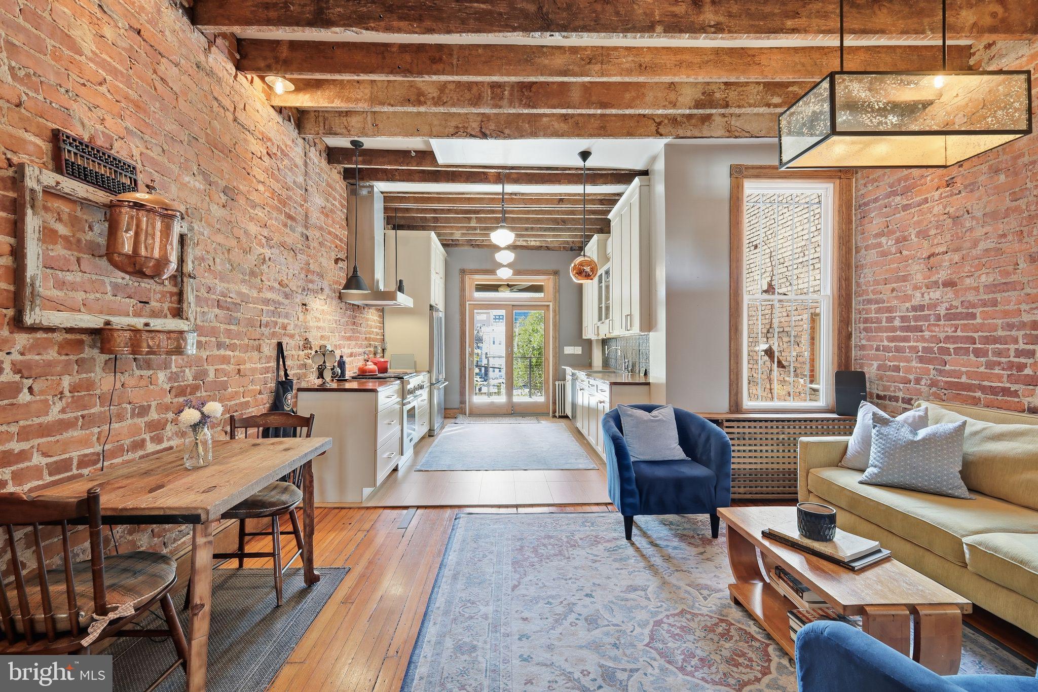 33 Q Street Northeast Washington, DC 20002 - Photo 5 of 28 Kitchen, Living, Dining