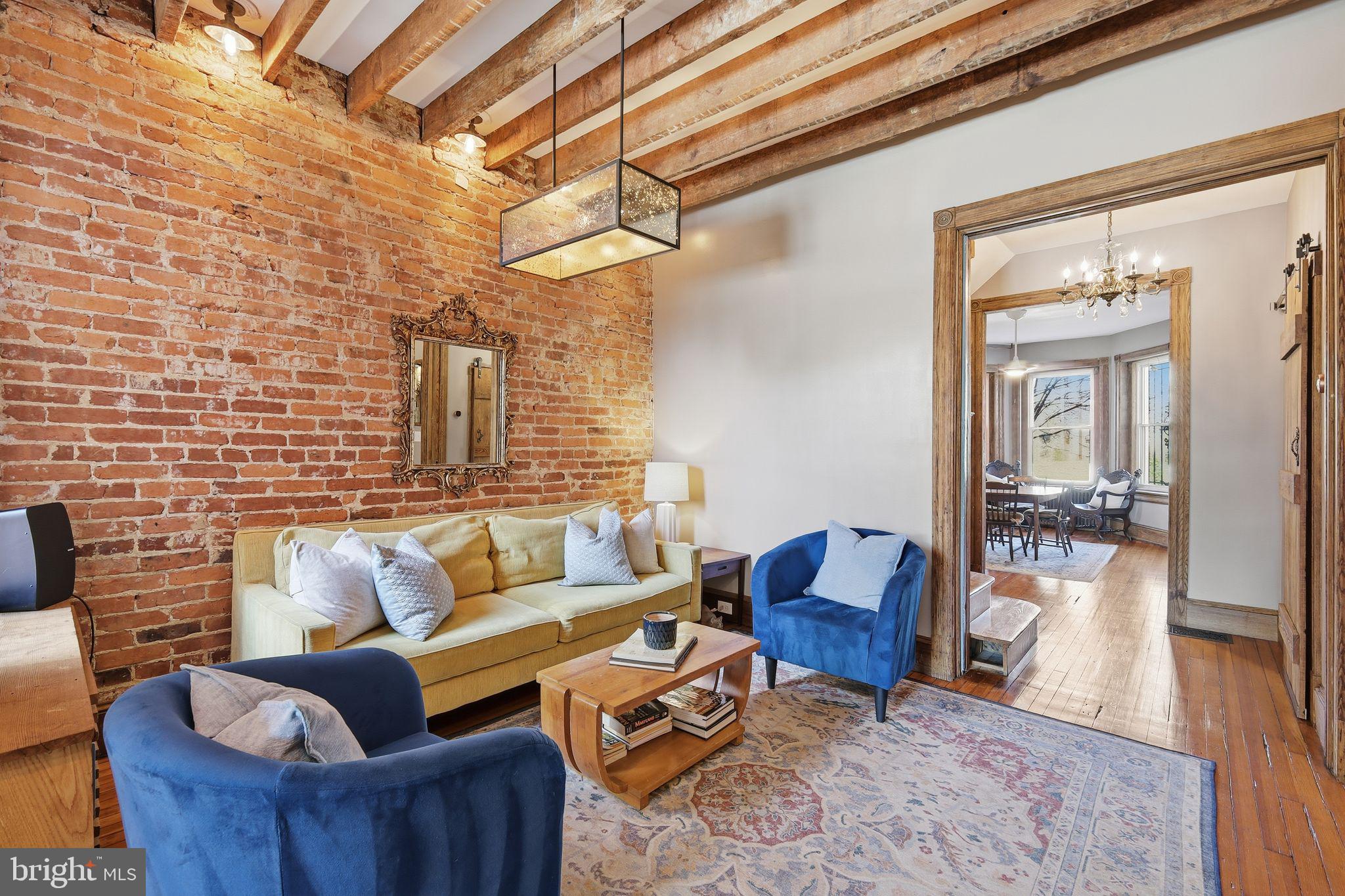 33 Q Street Northeast Washington, DC 20002 - Photo 8 of 28 Living or Dining w/ exposed beams