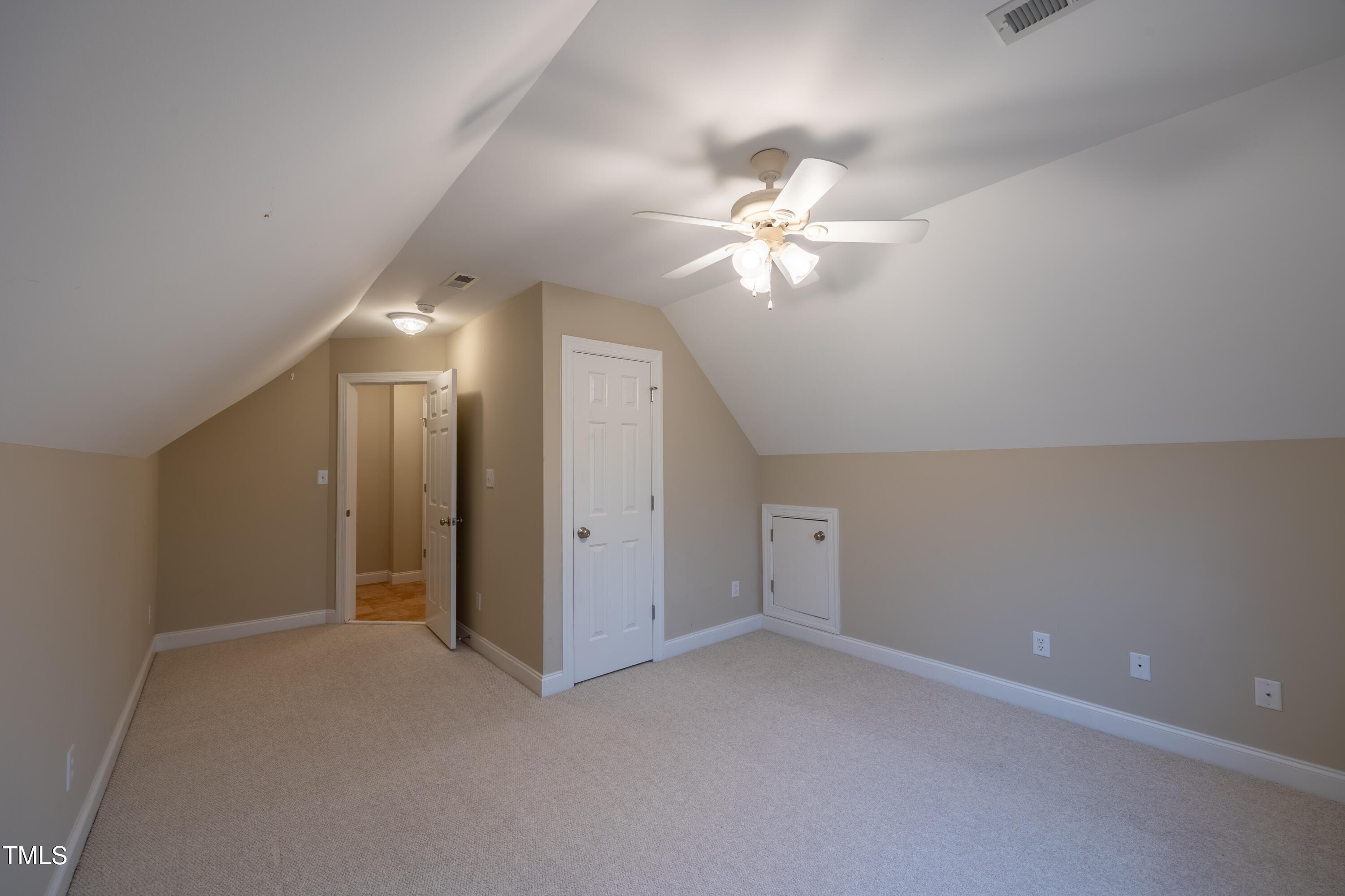 5148 Nowell Road Sims, NC 27880 - Photo 37 of 49 an empty room with a ceiling fan and a fan