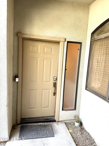 a view of an entryway door